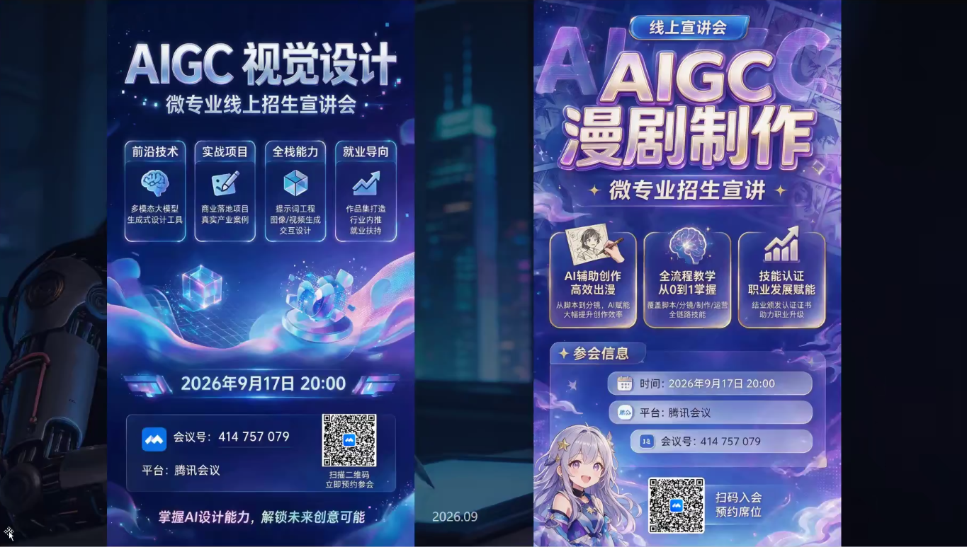 AIGC微专业宣讲会·产教融合赋能学生数字创意就业